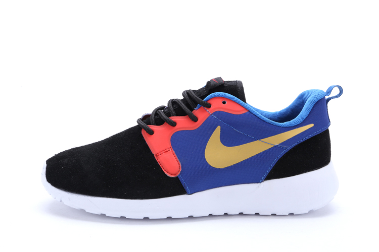 nike rosherun hyp prs qs ble noir chaussures rouges (4)